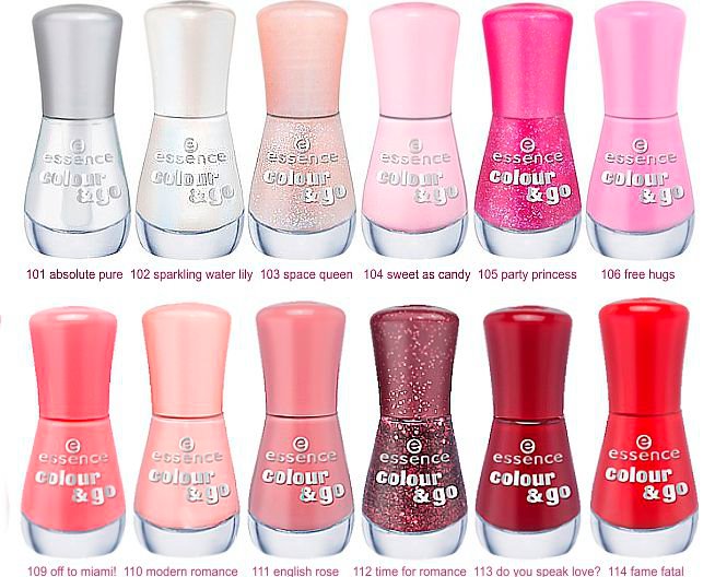 Essence Colour & Go Farben