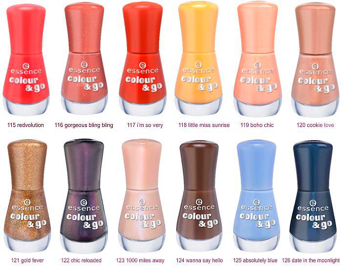 Essence Colour & Go Farben