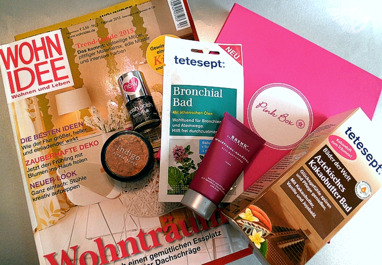 Pinkbox Februar 2013 alle Produkte