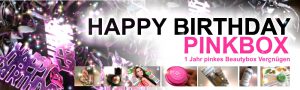 Pinkbox April 2013 –  Die Box zum 1. Geburtstag