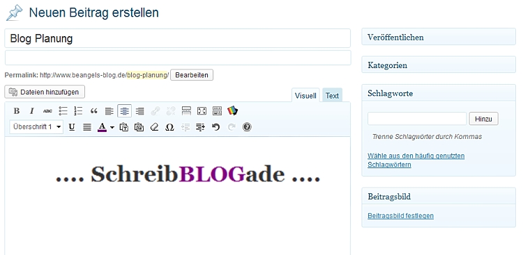 Blogalltag