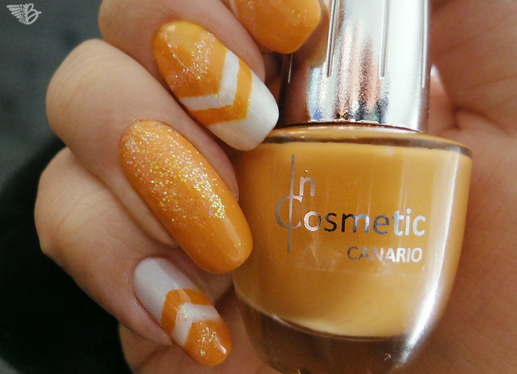 Creamy Orange Icecream NailArt