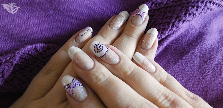 Violett Swirls - Nail Art Inspiration