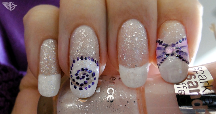 Violett Swirls - Nail Art Inspiration