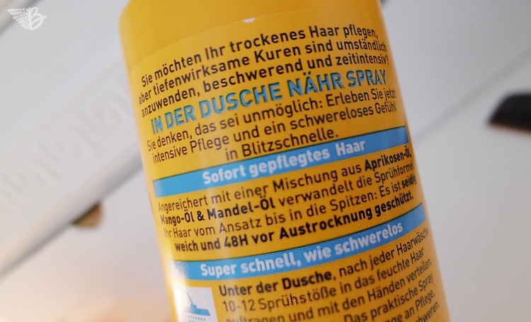 In der Dusche Nährspray