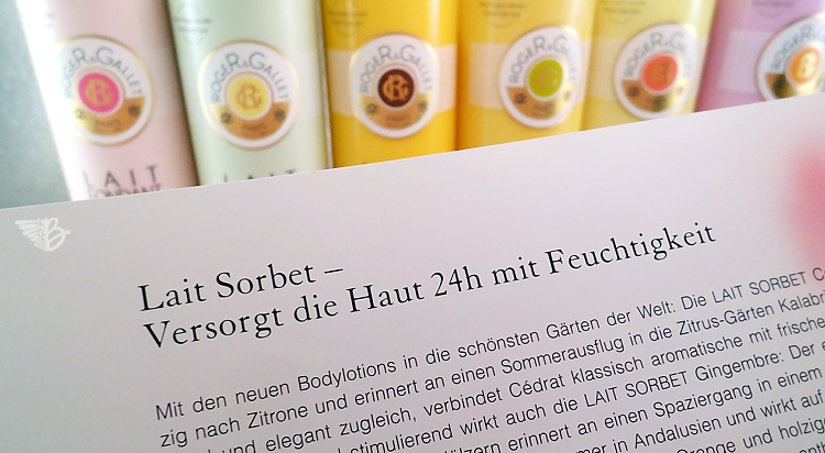 Roger&Gallet Lait Fondant und Lait Sorbet