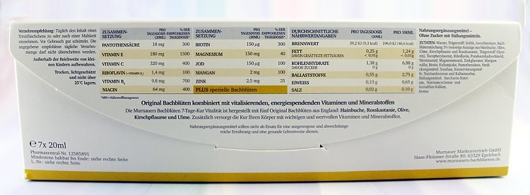 Murnauers Bachblüten 7-Tage-Kur Vitalität