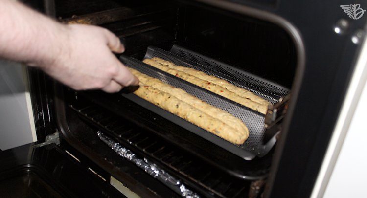 brot backen baguetteblech