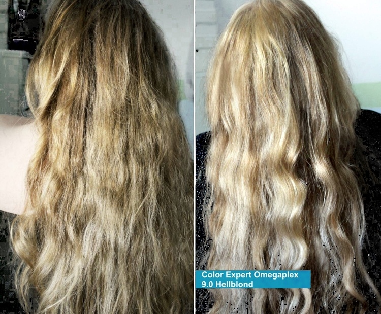 vorher-nachher Schwarzkopf Coloration Color Expert