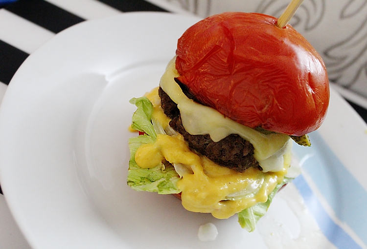 LowCarb Tomaten Burger