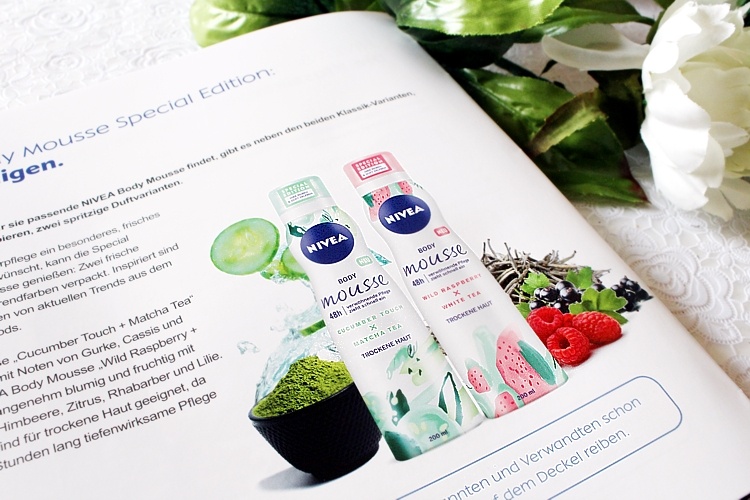 nivea bodymousse matcha und rasberrry