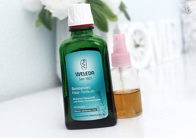 weleda cosmétiques naturels flacon pulvérisateur tonique capillaire