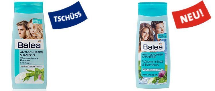 Balea anti schuppen shampoo wasserminze