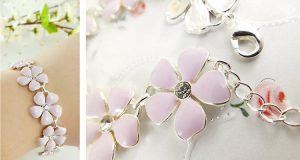 flower pastell armband