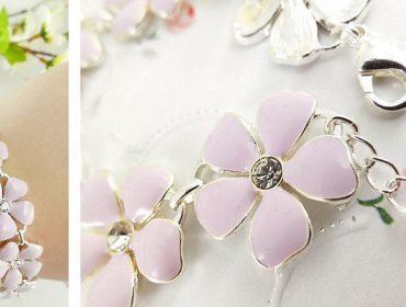 flower pastell armband