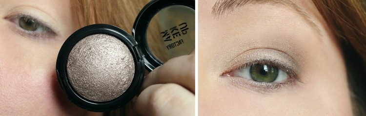 baked eyeshadow auftragen