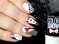 nailart-two color show suit style