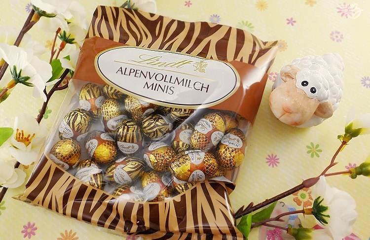 LINDT Osterhase vollmilchschokolade Minieier verpackung